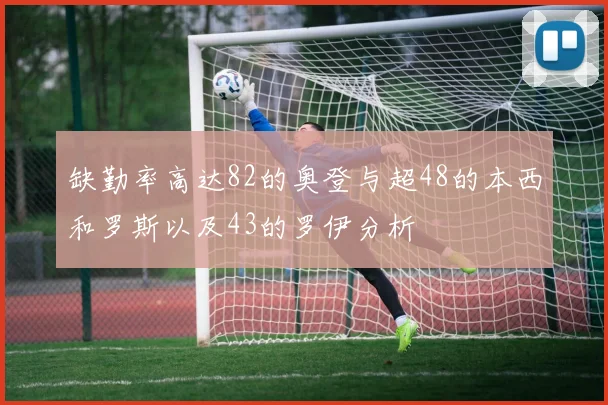 缺勤率高达82的奥登与超48的本西和罗斯以及43的罗伊分析